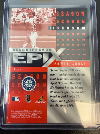 1998 Pinnacle #E1 Ken Griffey Jr. Epix Orange