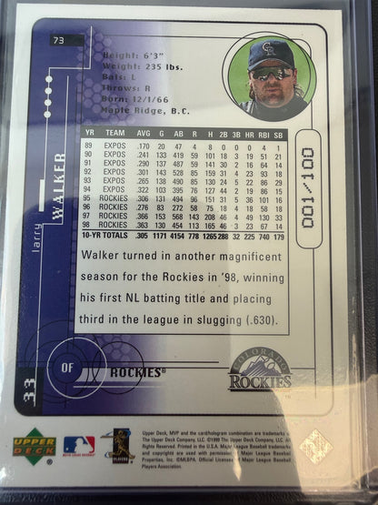 1999 Upper Deck MVP All-Star FanFest #AS14 Larry Walker