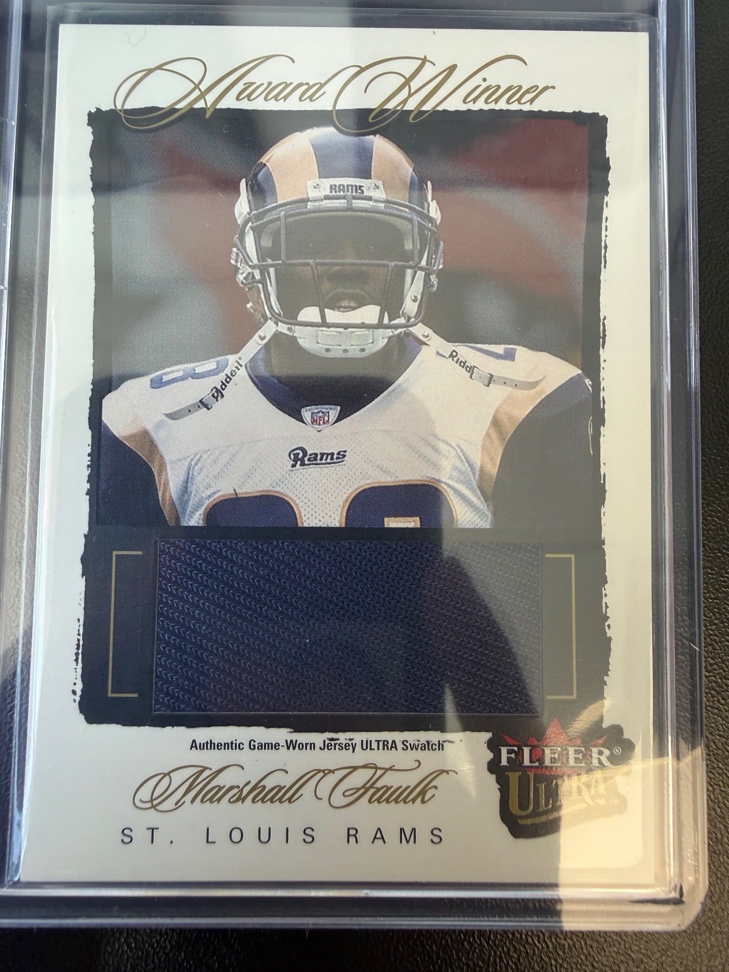 2003 Ultra #AW/MF Marshall Faulk Award Winners Memorabilia