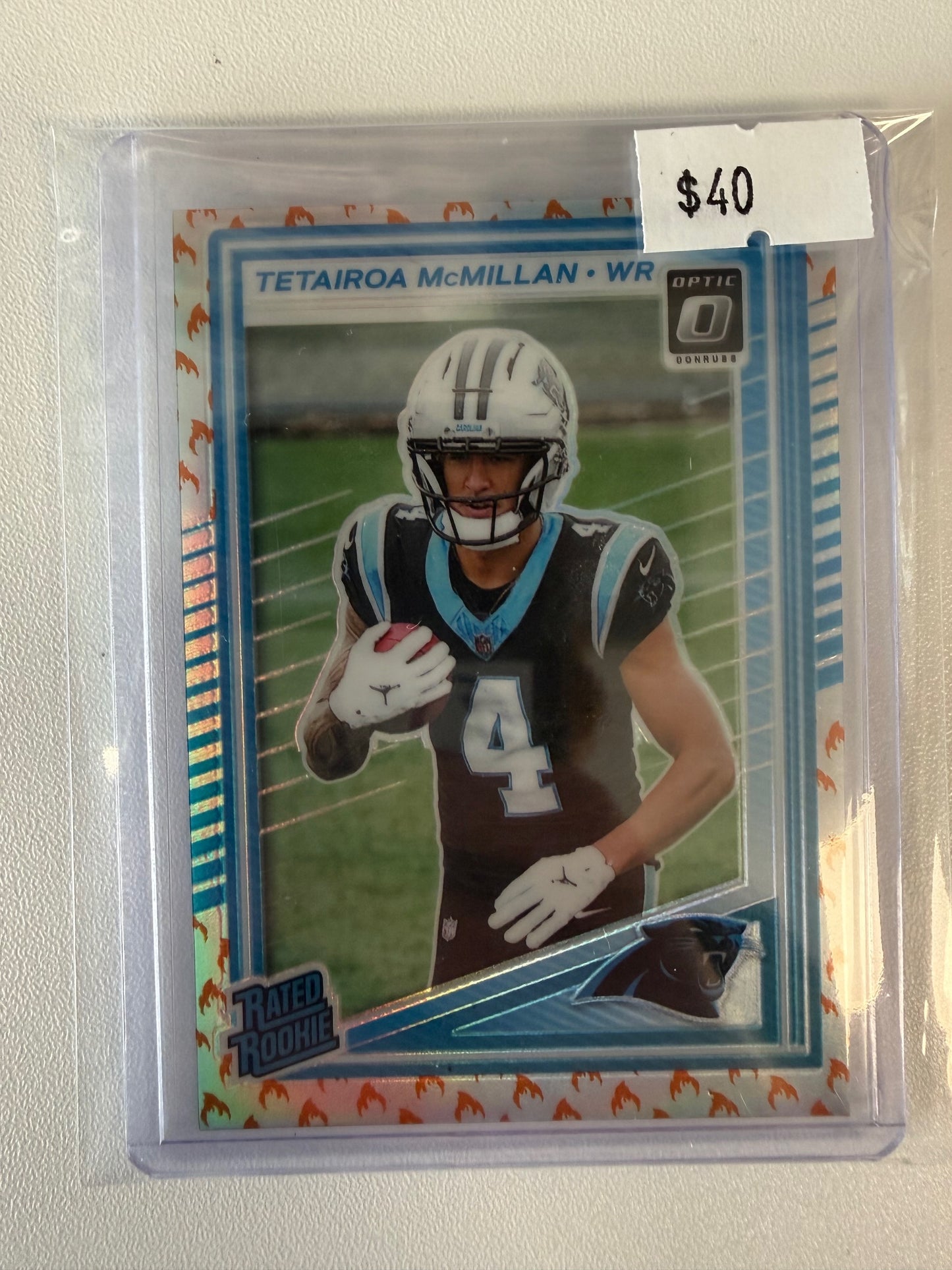 2025 Donruss Optic #209 Tetairoa McMillan Fire