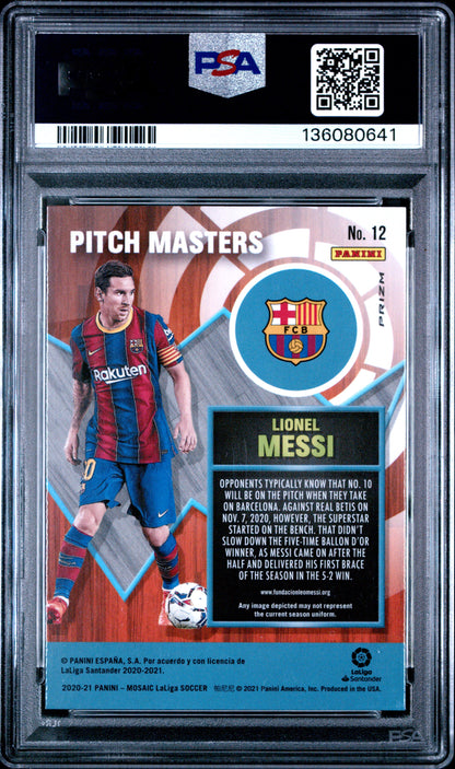 Mosaic Pitch Masters Lionel Messi Pitch Masters-Mosaic PSA 10