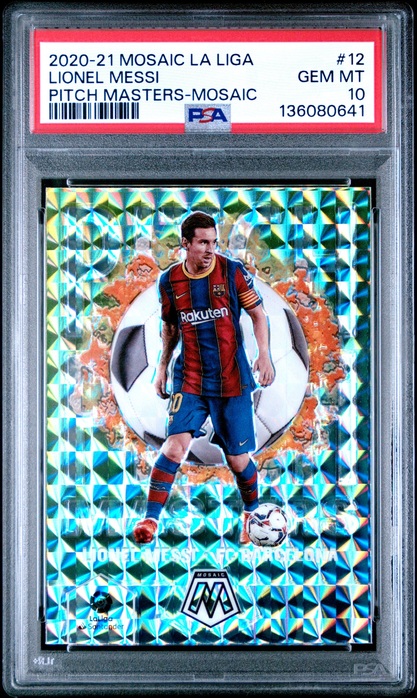 Mosaic Pitch Masters Lionel Messi Pitch Masters-Mosaic PSA 10