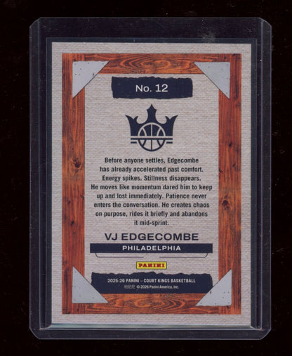 2025-26 Panini Court Kings Blank Slate VJ Edgecombe