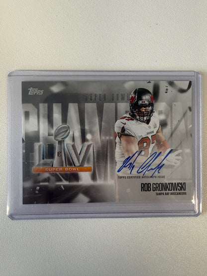 2026 Topps Flagship Super Bowl Champion Signatures #SBCS-RG Rob Gronkowski AU