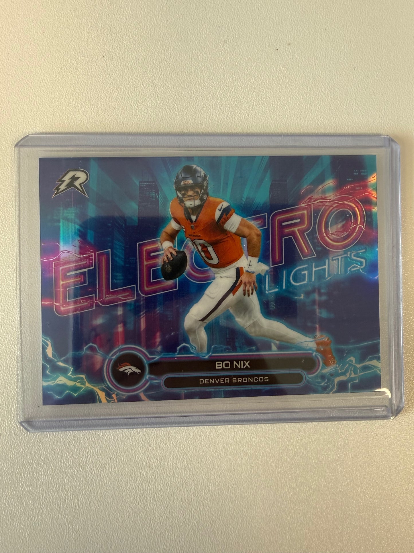 2025 Topps Resurgence #EL-8 Bo Nix Electro Lights