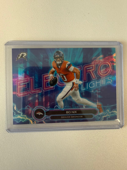 2025 Topps Resurgence #EL-8 Bo Nix Electro Lights