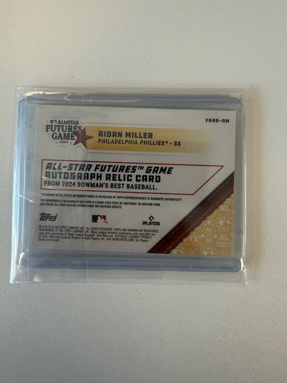 2024 Bowman's Best #FGRA-AM Aidan Miller 2024 MLB All-Star Auto Relics #/500