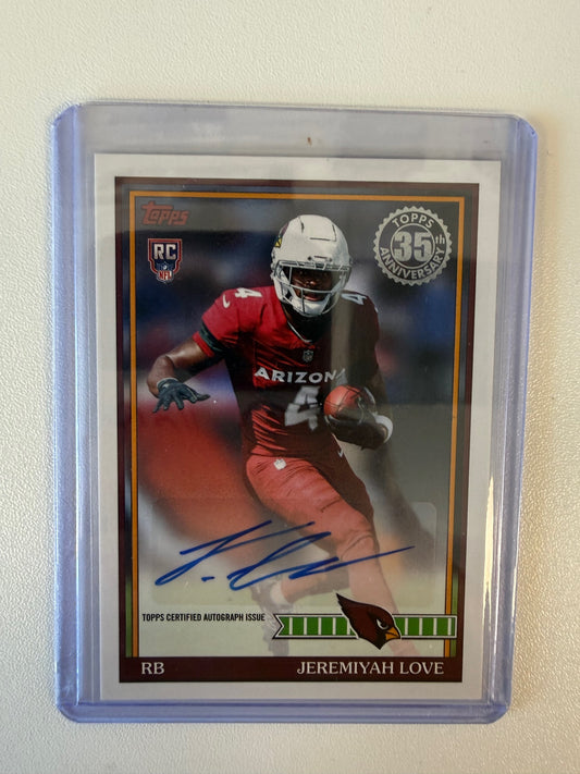 2026 Topps Flagship #91FRA-JL Jeremiyah Love 1991 Autographs