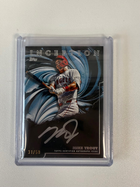 2025 Topps Inception #IS-MT Mike Trout Inception Signings Silver