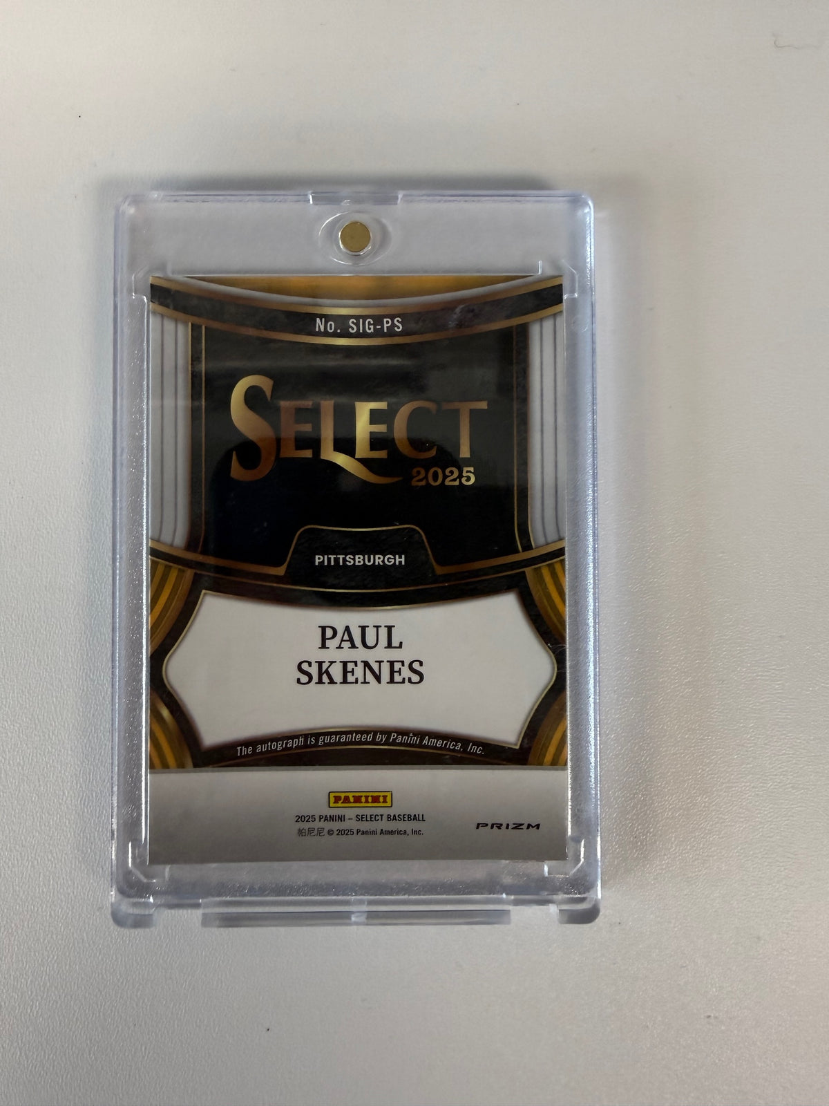 2024 Panini Select #SIG-PS Paul Skenes Signatures