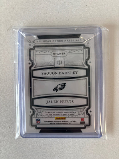 2025 Panini National Treasures Saquon Barkley / Jalen Hurts Patch
 /99