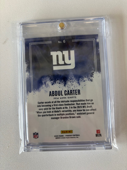 2025 Panini Phoenix #6 Abdul Carter Color Blast