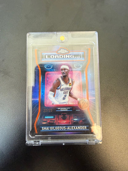 2025-26 Topps Chrome #LD-1 Shai Gilgeous-Alexander Orange Refractor #/25