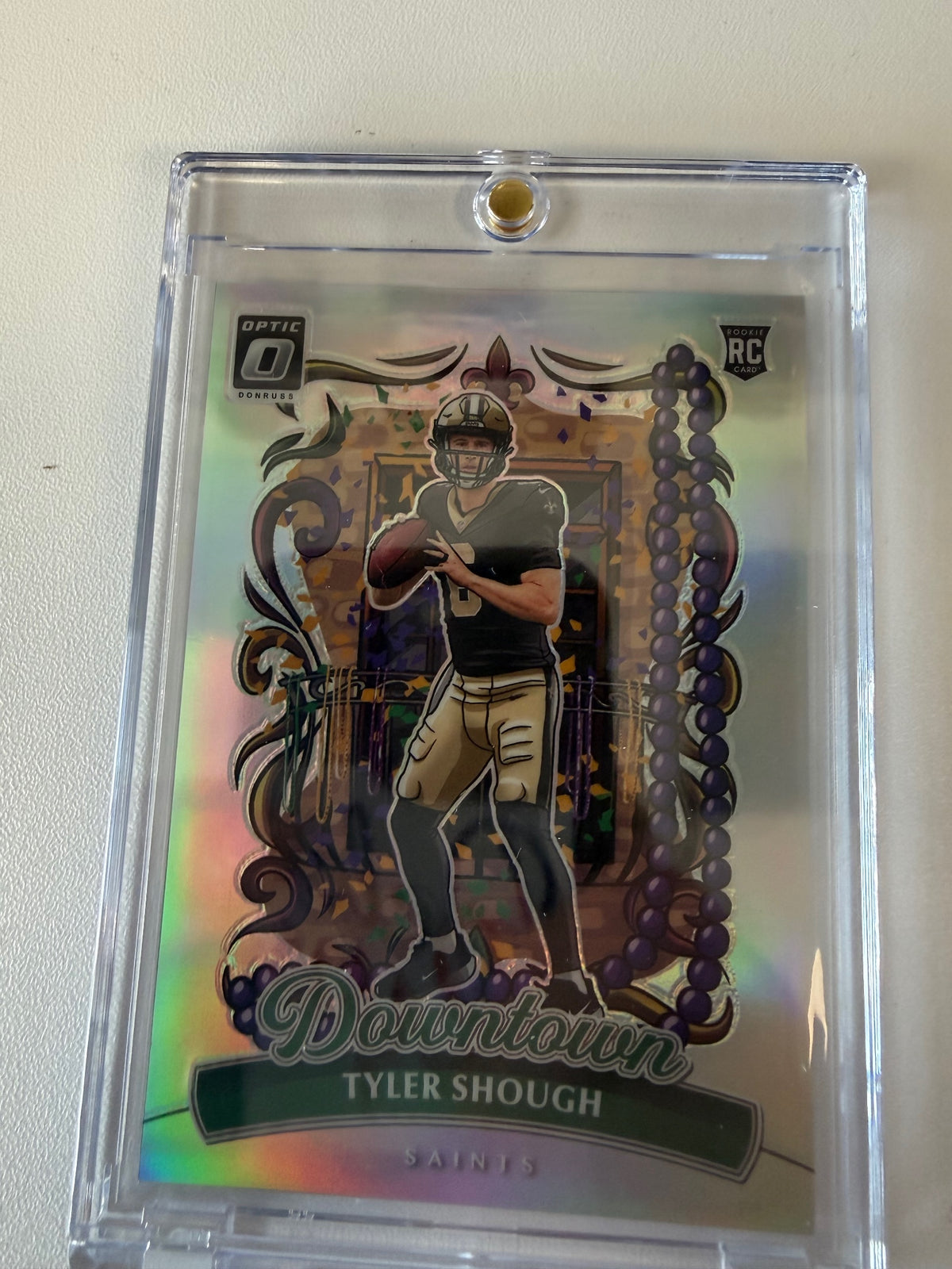 2025 Donruss Optic #19 Tyler Shough Downtown!