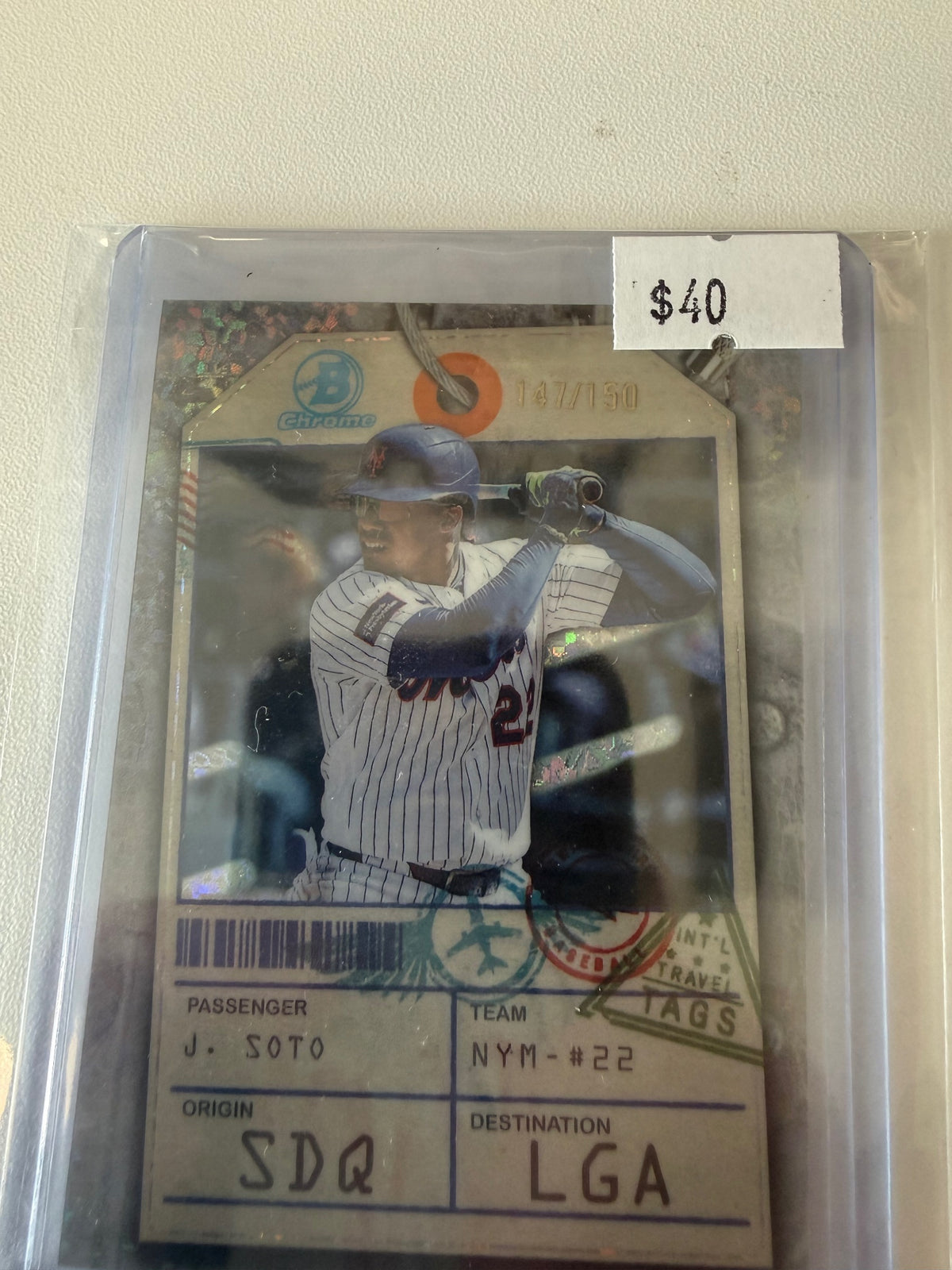 2026 bowman chrome travel tags Juan Soto /150