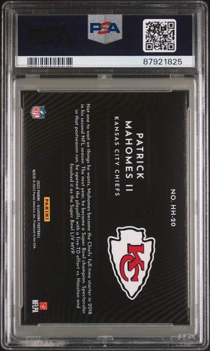 2022 Panini Illusions Holoheroes #HH20 Patrick Mahomes Ii Holoheroes PSA 9