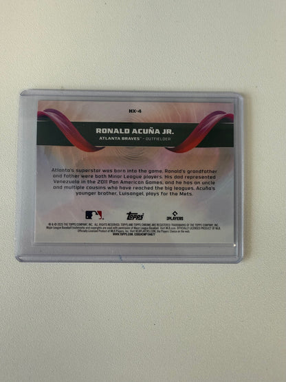 2025 Topps Chrome #HX-4 Ronald Acuña Jr. Helix