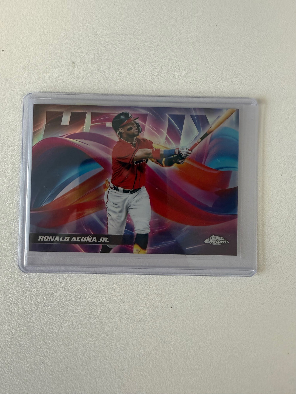 2025 Topps Chrome #HX-4 Ronald Acuña Jr. Helix