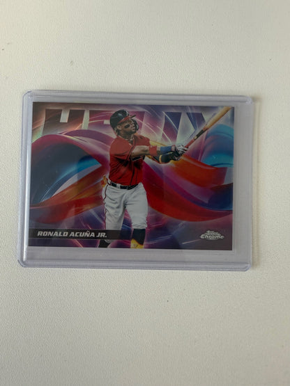 2025 Topps Chrome #HX-4 Ronald Acuña Jr. Helix