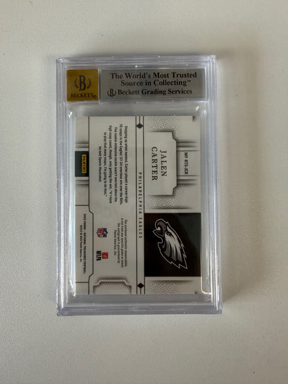 2023 Panini National Treasures #RTS-JCR Jalen Carter Holo Silver BGS 8.5 #/25