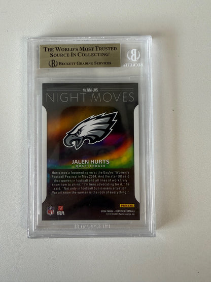 2024 Panini Certified #NM-JHS Jalen Hurts Night Moves BGS 9.5