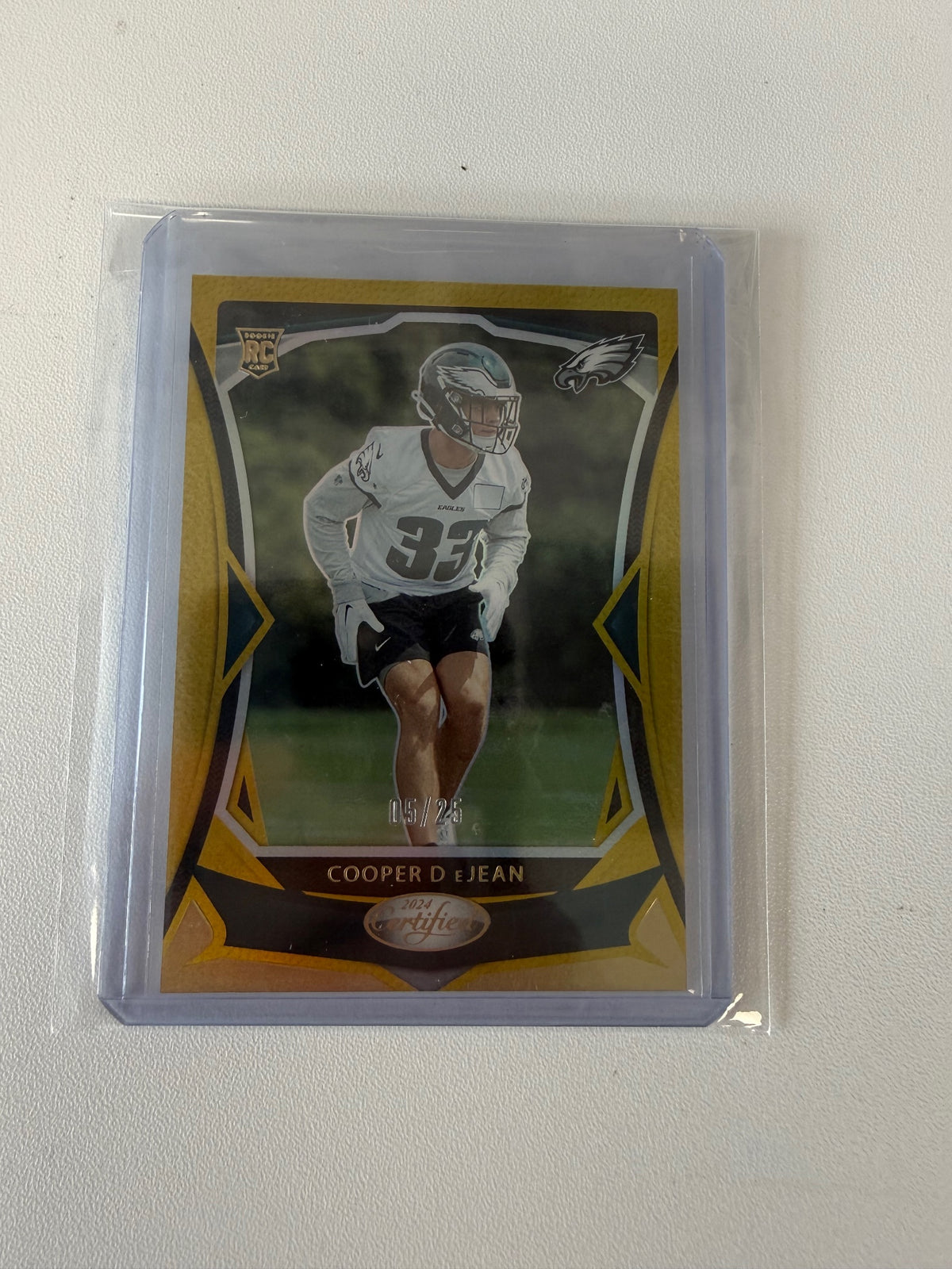 2024 Panini Certified #131 Cooper DeJean Mirror Gold #/25