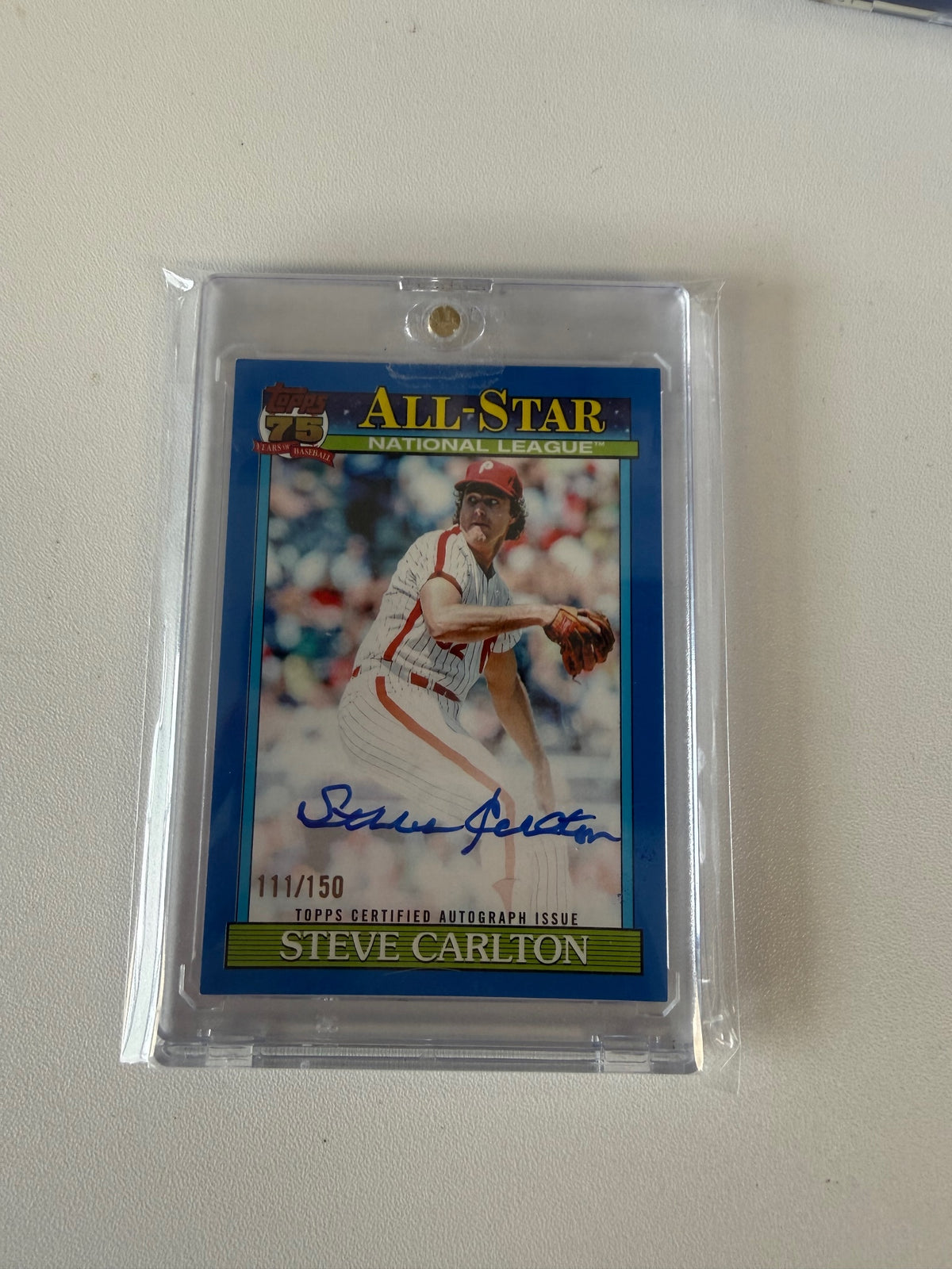 2026 Topps #91AS-SC Steve Carlton All-Stars Autographs Blue #/150