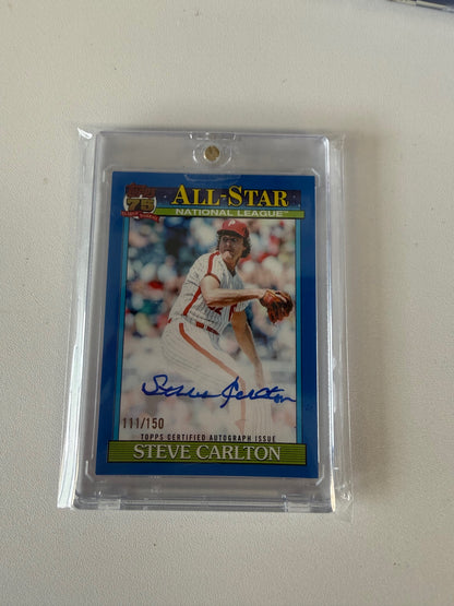 2026 Topps #91AS-SC Steve Carlton All-Stars Autographs Blue #/150