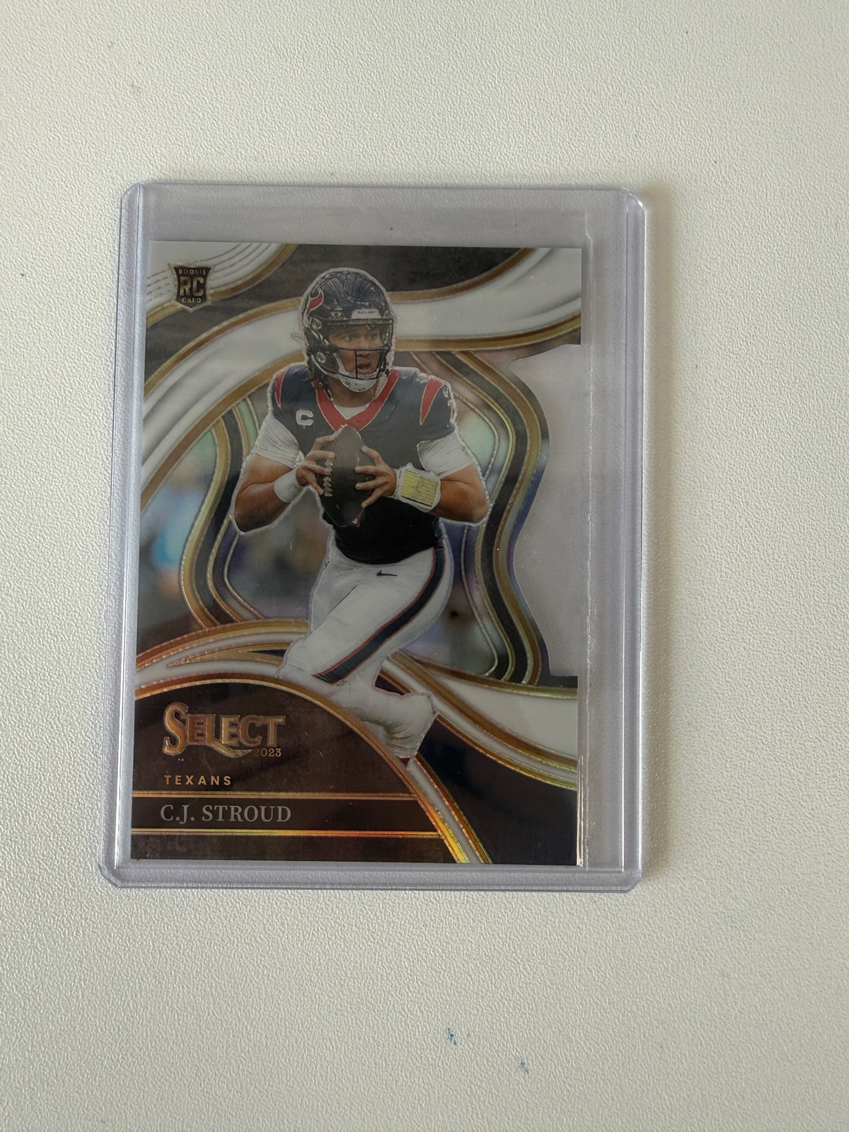 2023 Panini Select #289 C.J. Stroud White Prizms Die Cuts #/199