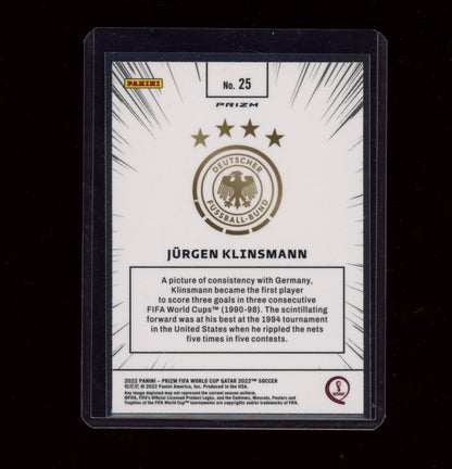 2022 Panini Prizm FIFA World Cup #25 Jürgen Klinsmann Manga