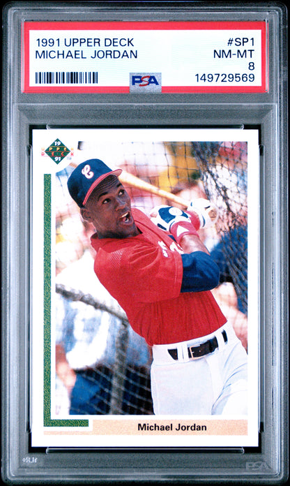 1991 Upper Deck #SP1 Michael Jordan PSA 8