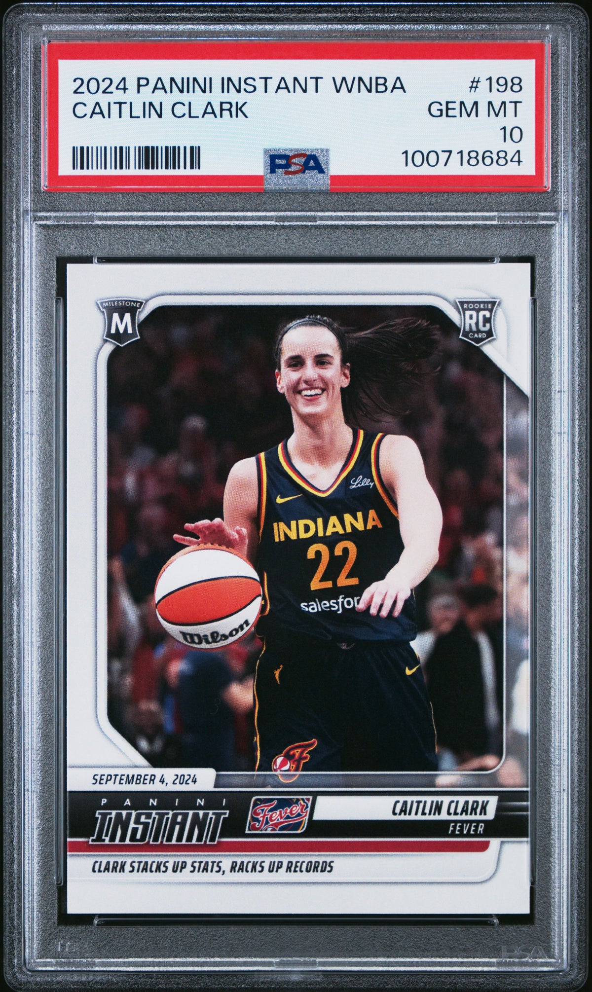 2024 Panini Instant Wnba #198 Caitlin Clark PSA 10