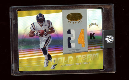 2004 Leaf Certified Materials #GT-16 LaDainian Tomlinson 24K Prime #/25