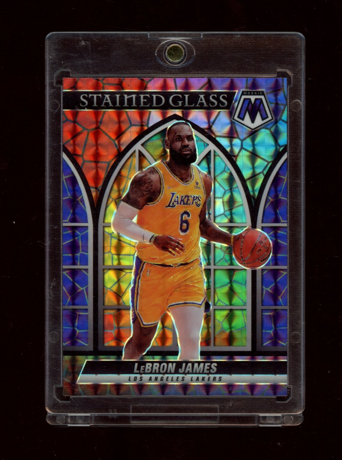 2021-22 Panini Mosaic #1 LeBron James Stained Glass