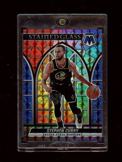 2021-22 Panini Mosaic #3 Stephen Curry Stained Glass