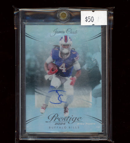 2024 Panini Prestige #31 James Cook Xtra Points Signatures Premium