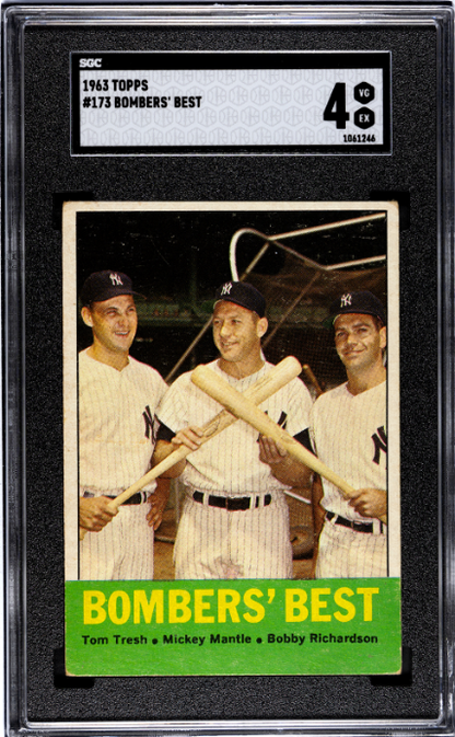 1963 Topps #173 Bombers' Best SGC 4