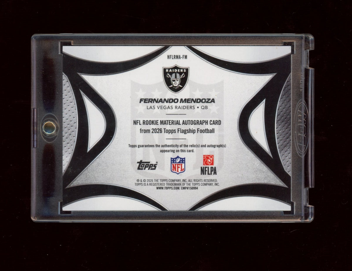 2026 Topps Flagship #MA-FM Fernando Mendoza RPA Black #/10