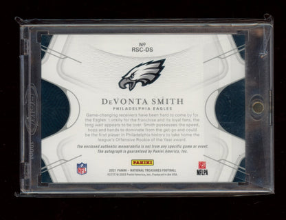 2021 National Treasures #RSC-DS DeVonta Smith NFL Gear RP #/49