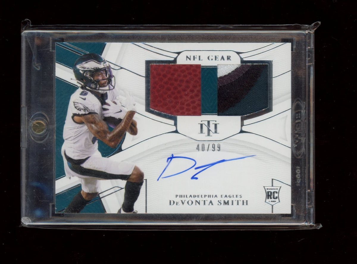 2021 National Treasures #RSC-DS DeVonta Smith NFL Gear RP #/49