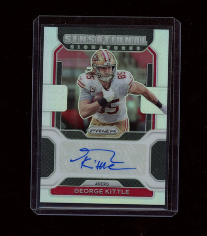2021 Panini Prizm #SS-GK George Kittle Sensational Signatures #/149