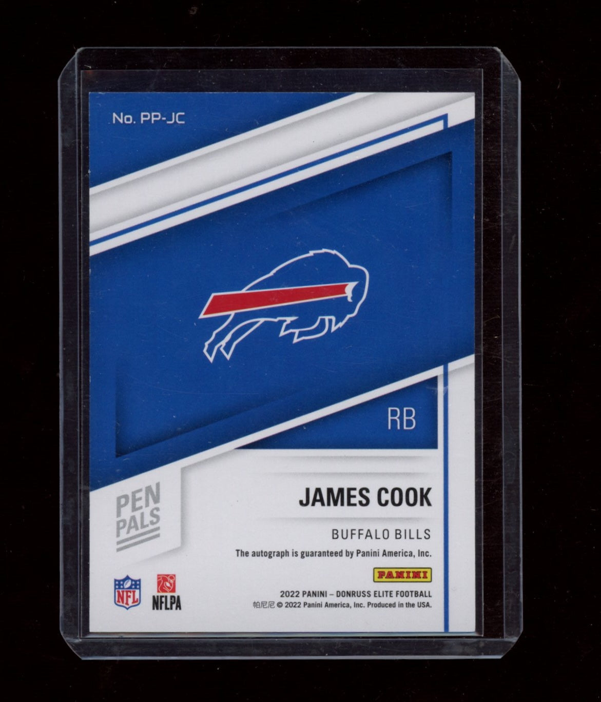 2022 Donruss Elite #PP-JC James Cook Pen Pals