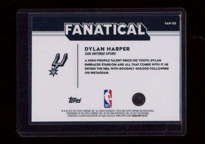 2025-26 Topps Chrome #FAN-22 Dylan Harper Fanatical