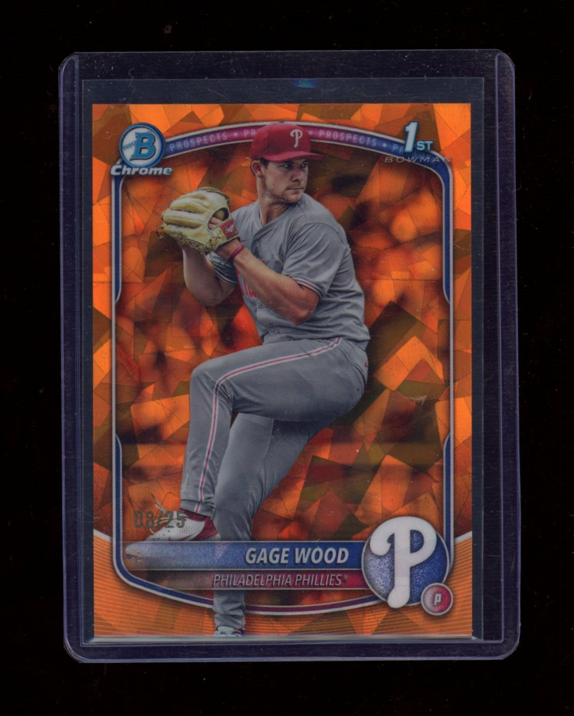 2025 Bowman Draft Sapphire Edition #BDC-4 Gage Wood Orange Sapphire #/25