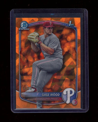 2025 Bowman Draft Sapphire Edition #BDC-4 Gage Wood Orange Sapphire #/25