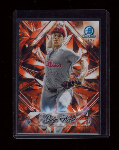 2025 Bowman Draft Sapphire Edition #BDC-4 Gage Wood Orange Sapphire #/25
