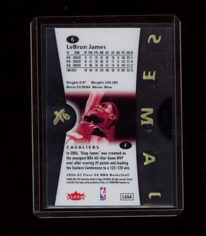 2006-07 E-X #6 LeBron James