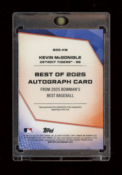 2025 Bowman's Best #B25-KM Kevin McGonigle Best of 2025 Autographs