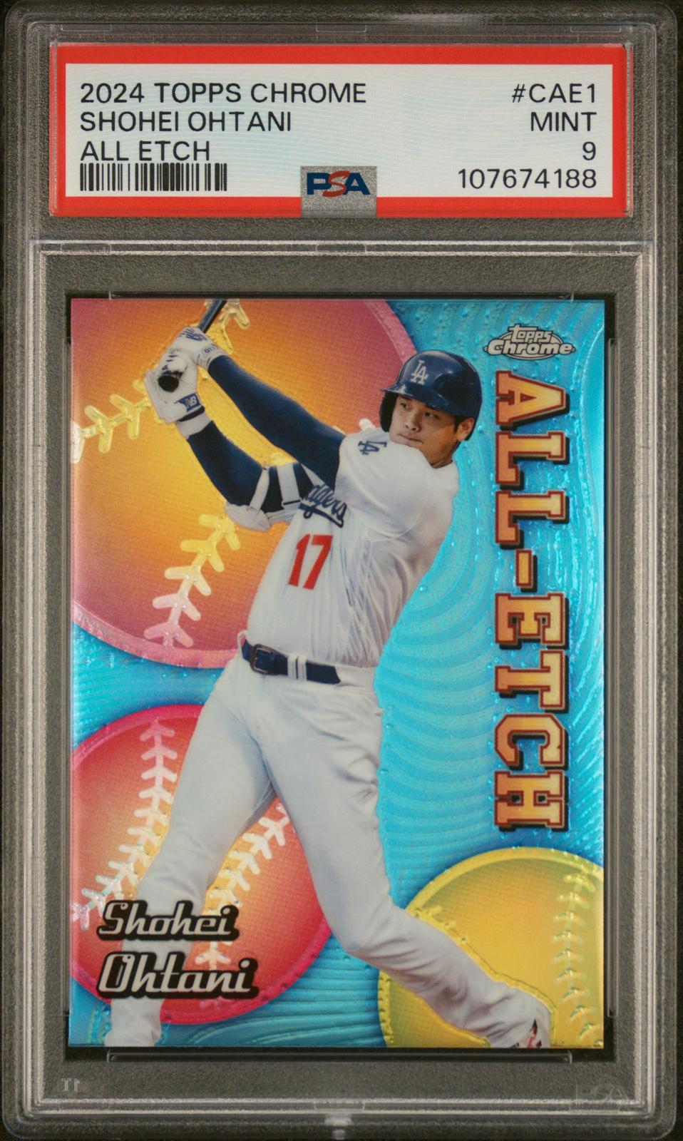 2024 Topps Chrome Chrome All Etch #CAE1 Shohei Ohtani PSA 9