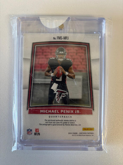 2024 Panini Certified Michael Penix Jr. Freshman Fabric Mirror Signatures /299